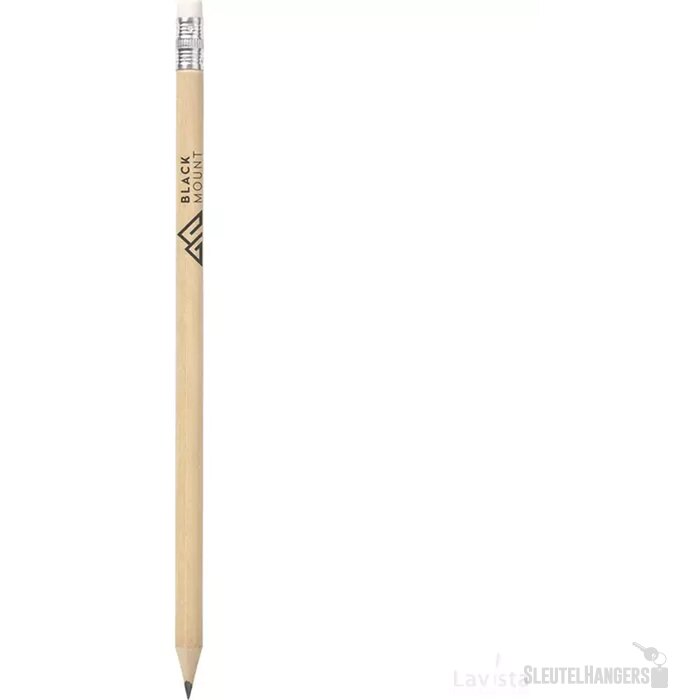 Geslepen Potlood Met Witte Gum Beige
