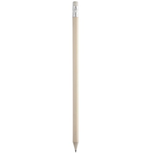 Geslepen Potlood Met Witte Gum Beige