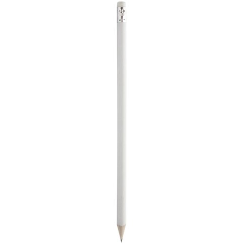 Geslepen Potlood Met Witte Gum Wit