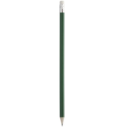 Geslepen Potlood Met Witte Gum Groen