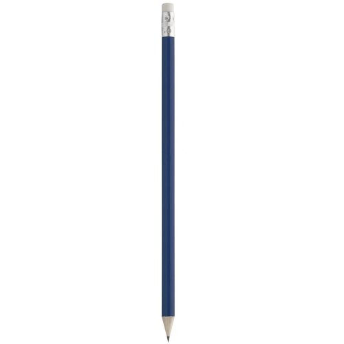 Geslepen Potlood Met Witte Gum Blauw