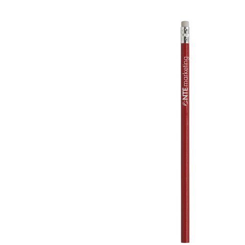 Ongeslepen Potlood Met Gum Rood
