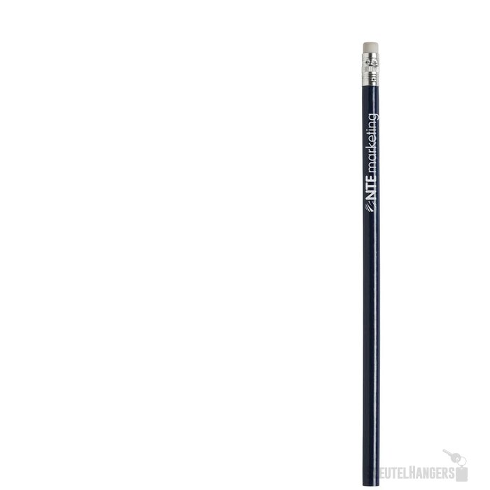 Ongeslepen Potlood Met Gum Blauw