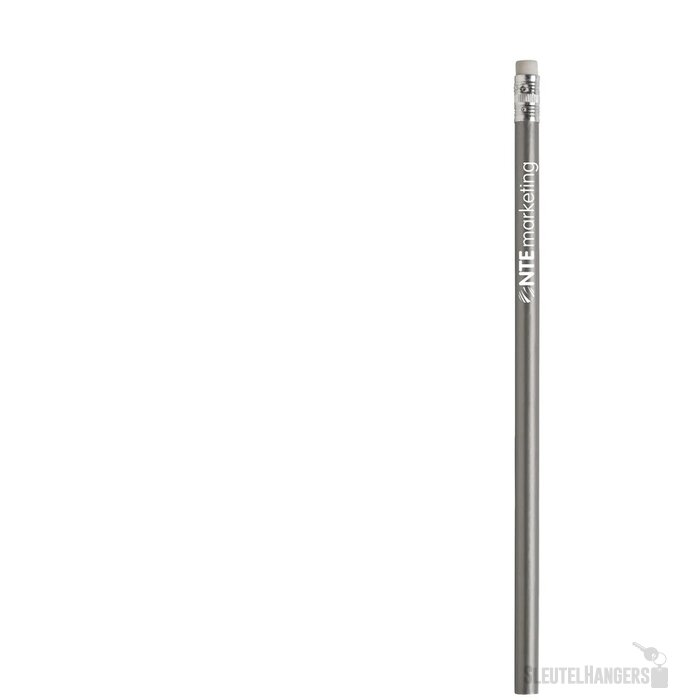 Ongeslepen Potlood Met Gum Zilver