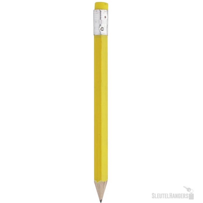 Mini Potlood Met Gum Geel