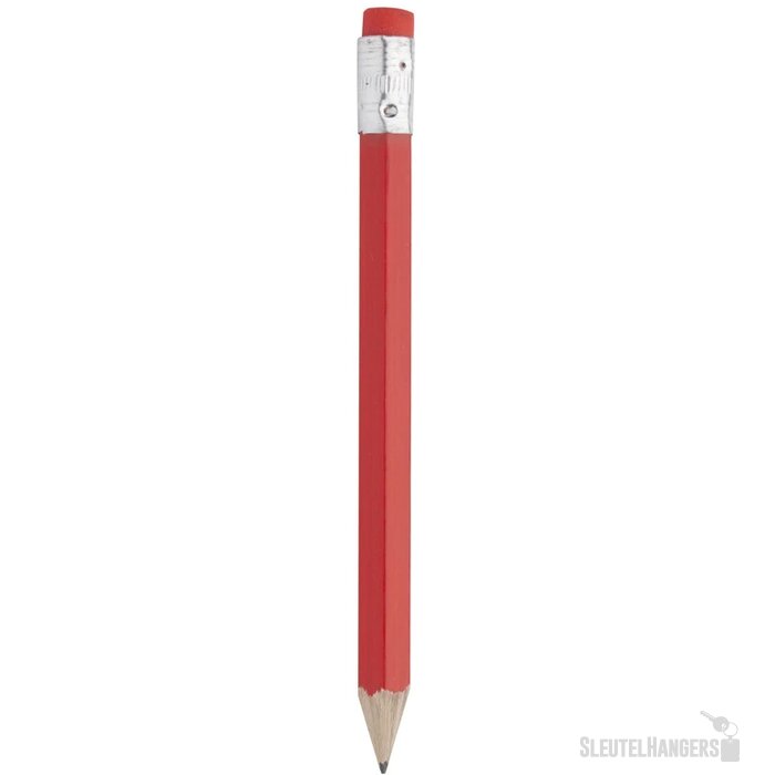 Mini Potlood Met Gum Rood