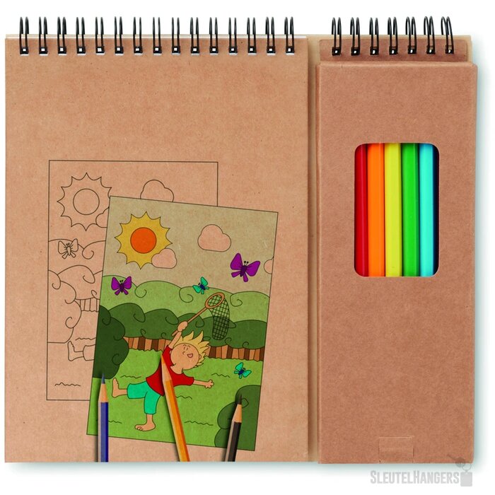 Complete kleurset voor kinderen Beige