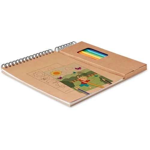 Complete kleurset voor kinderen Beige