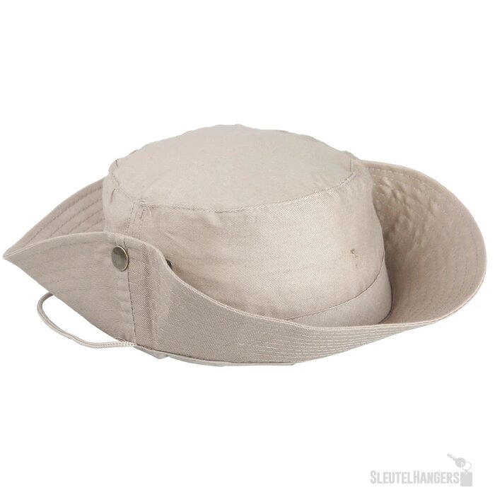 Safari Vissershoedje Met Touwtje Beige