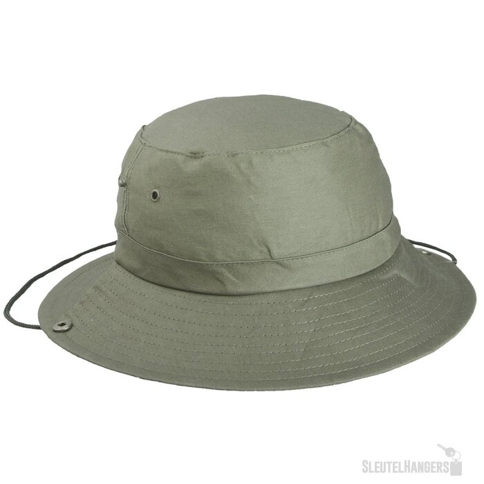 Safari Vissershoedje Met Touwtje Groen