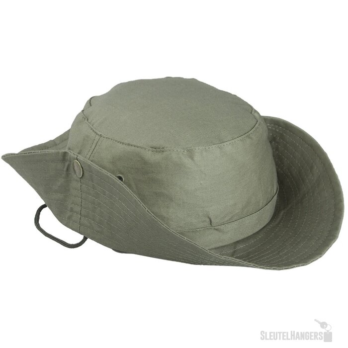 Safari Vissershoedje Met Touwtje Groen