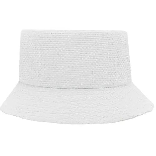 Papierstro vissershoedje Wit