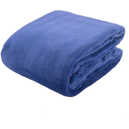Fleece Deken Met Bedrukbare Kaart Blauw