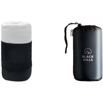 RPET fleece deken in hoes Zwart