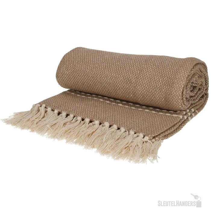 JENS Living Recycled Cotton Plaid Juul Beige