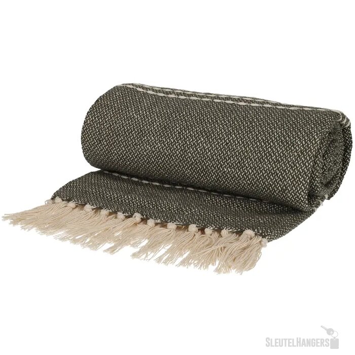 JENS Living Recycled Cotton Plaid Juul Groen