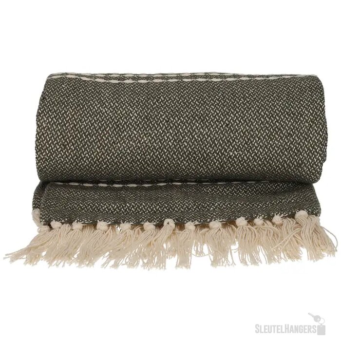 JENS Living Recycled Cotton Plaid Juul Groen