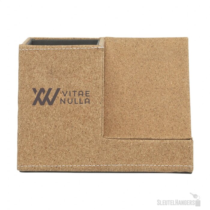 Penhouder Met Draadloze Oplader Bruin