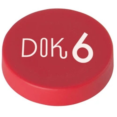 Ronde magneet Rood