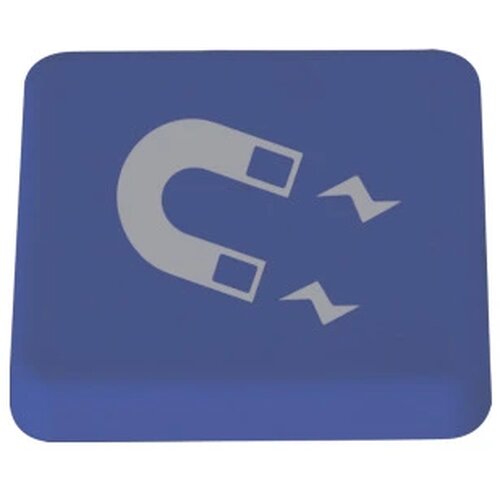 Vierkante magneet Blauw