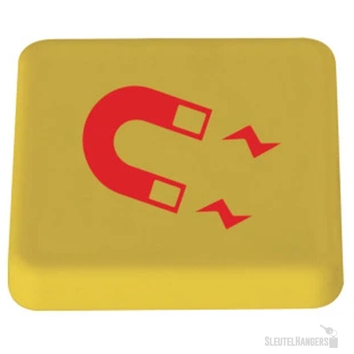 Vierkante magneet Geel