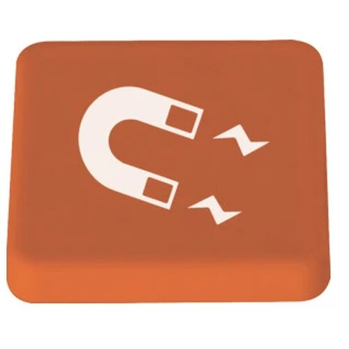 Vierkante magneet Oranje