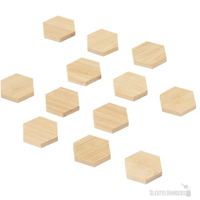 Katoenen zakje met magneetjes Naturel