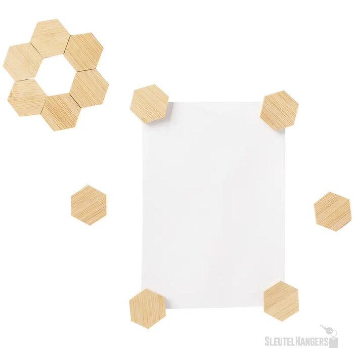 Katoenen zakje met magneetjes Naturel