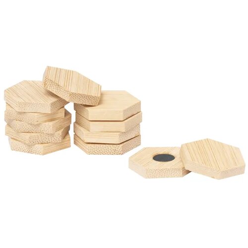 Katoenen zakje met magneetjes Naturel