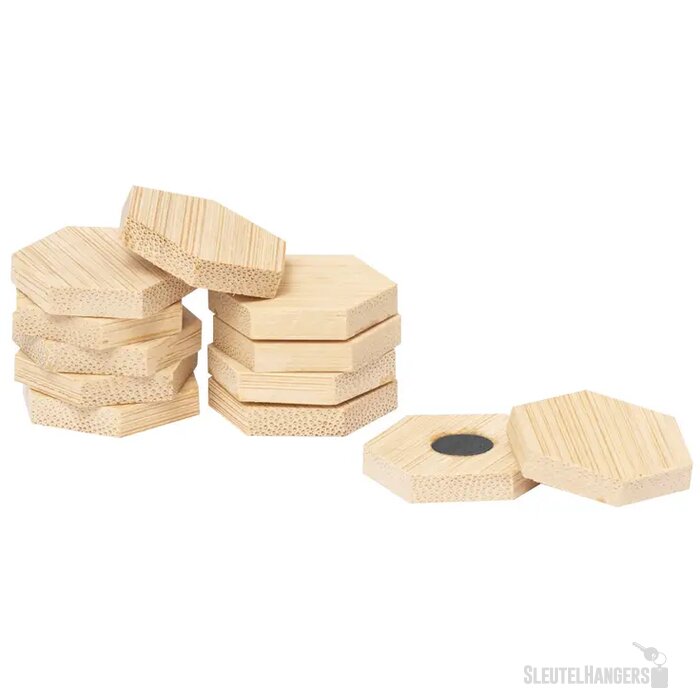 Katoenen zakje met magneetjes Naturel