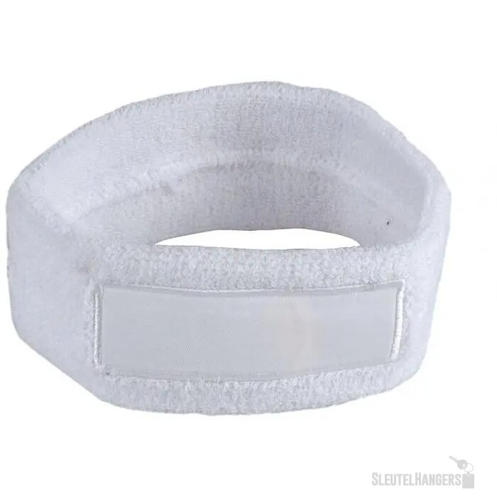 Zweetband hoofd bedrukken Wit