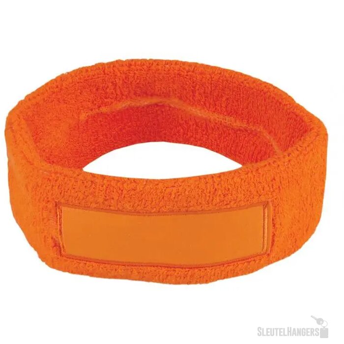 Zweetband hoofd bedrukken Oranje