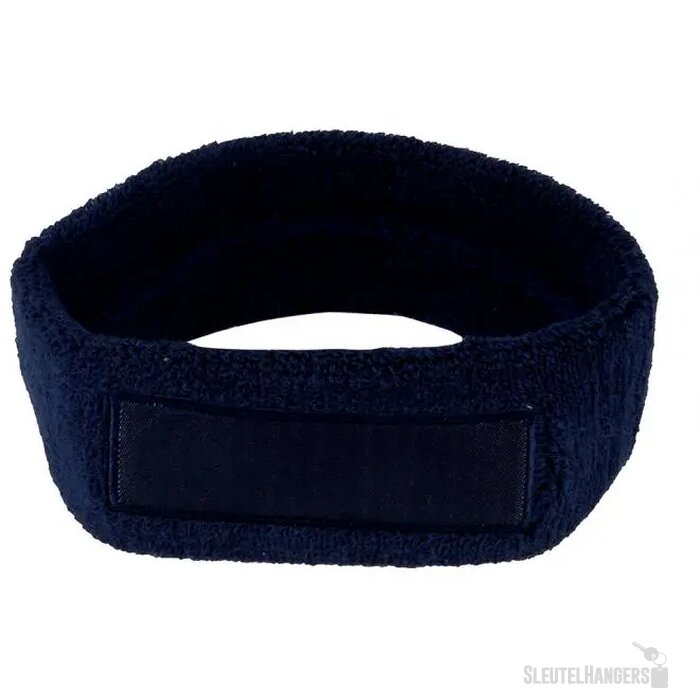 Zweetband hoofd bedrukken Marine blauw