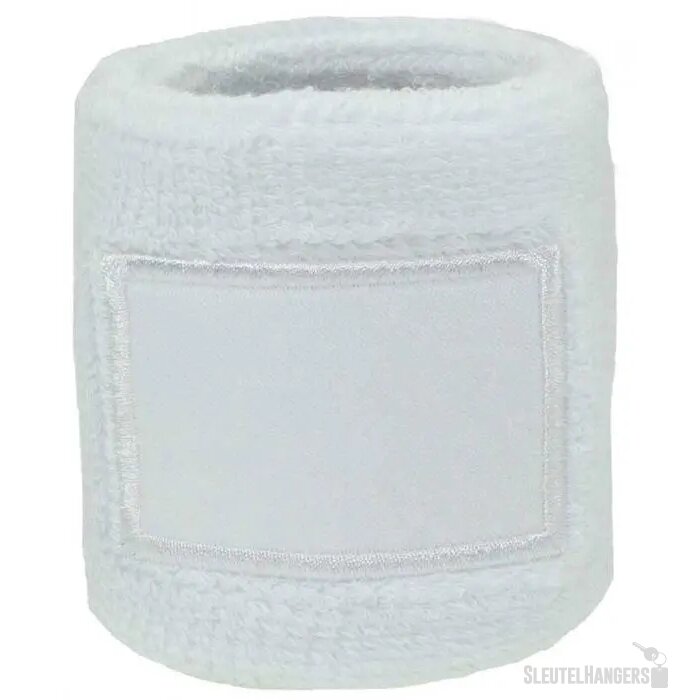 Zweetbandjes pols bedrukken Wit