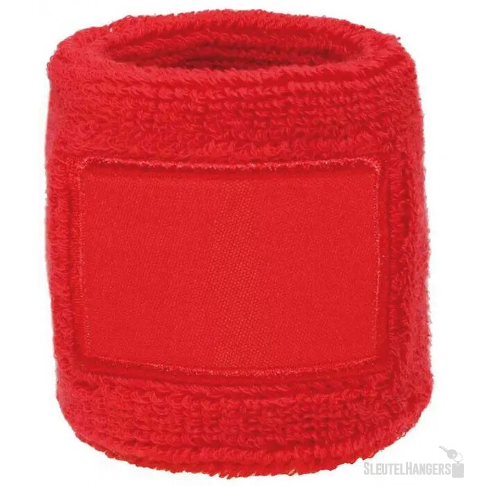 Zweetbandjes pols bedrukken Rood