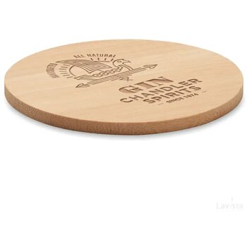 Ronde Onderzetter Van Bamboe Naturel