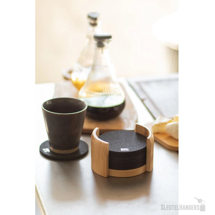 Rpet Onderzetter Set Zwart