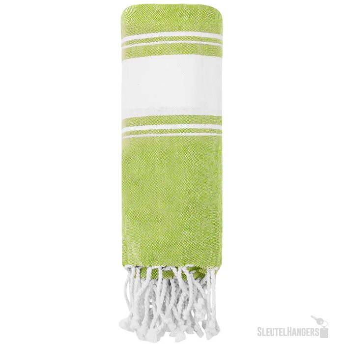 Strandlaken Met Rafels (180 X 90 Cm) Limoengroen
