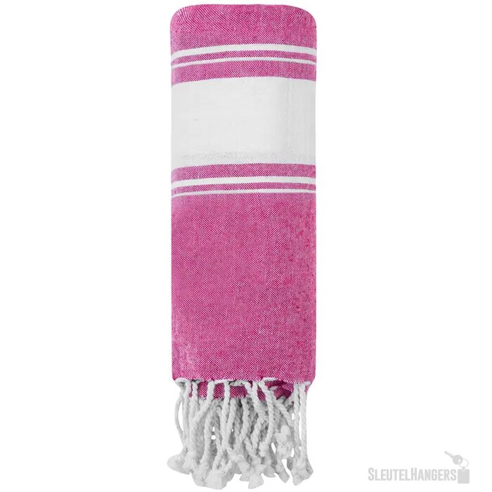 Strandlaken Met Rafels (180 X 90 Cm) Roze