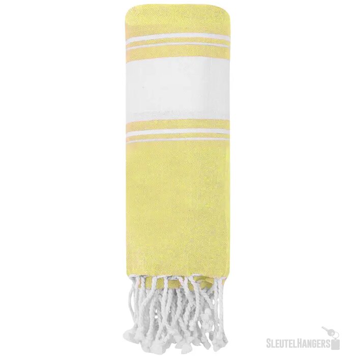 Strandlaken Met Rafels (180 X 90 Cm) Geel