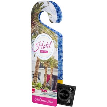 Deurhanger met condoom Wit