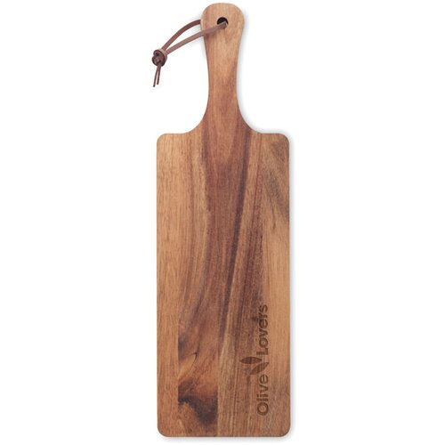Borrelplank met handvat Bruin