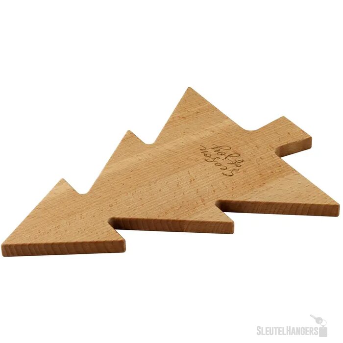 Serveerplank In Kerstboom Vorm Zwart/Bruin