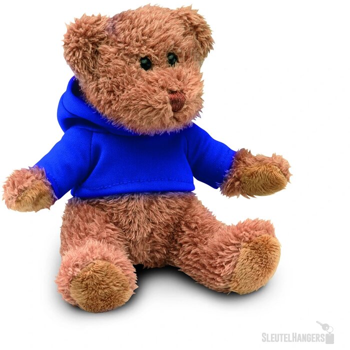 Teddybeer met shirt Blauw