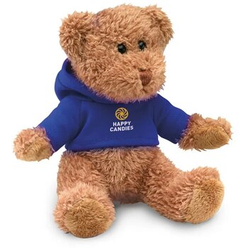 Teddybeer met shirt Blauw