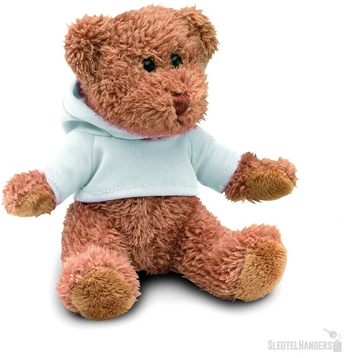 Teddybeer met shirt Wit