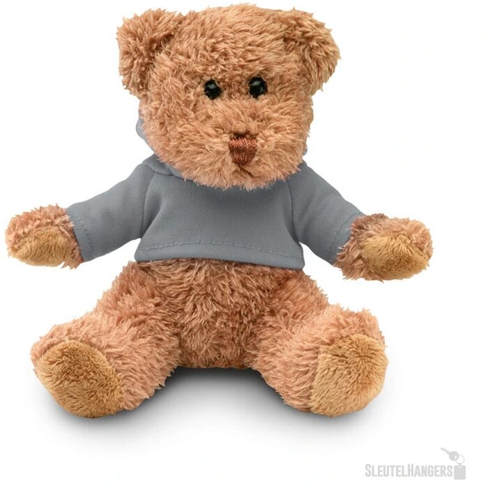 Teddybeer met shirt Grijs