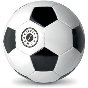 Pvc voetbal 21.5cm Soccer wit/zwart Pvc voetbal 21.5cm Soccer wit/zwart
