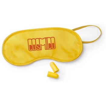 Slaapmasker Met Oordopjes Geel