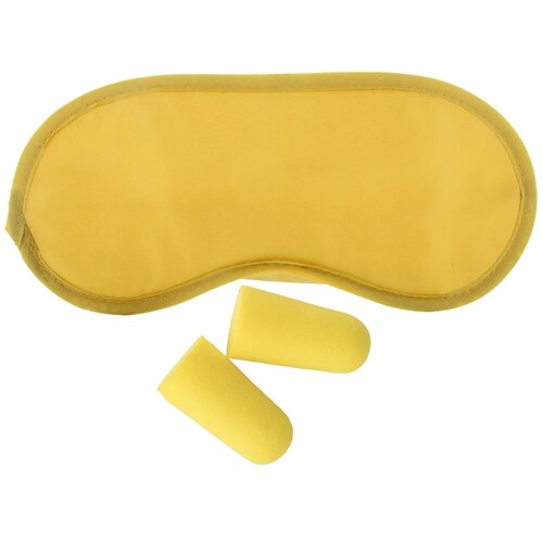 Slaapmasker Met Oordopjes Geel